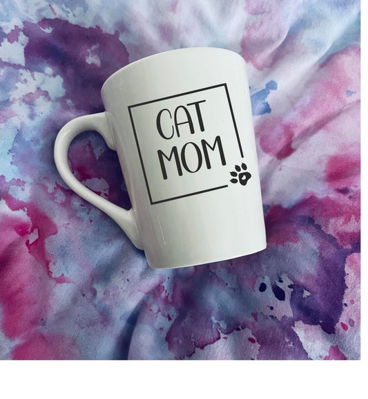 Cat mom coffee mug, cat mom gifts, cat lover gift, personalized gift for cat mom mug, cat lover gift women, cat lover cup