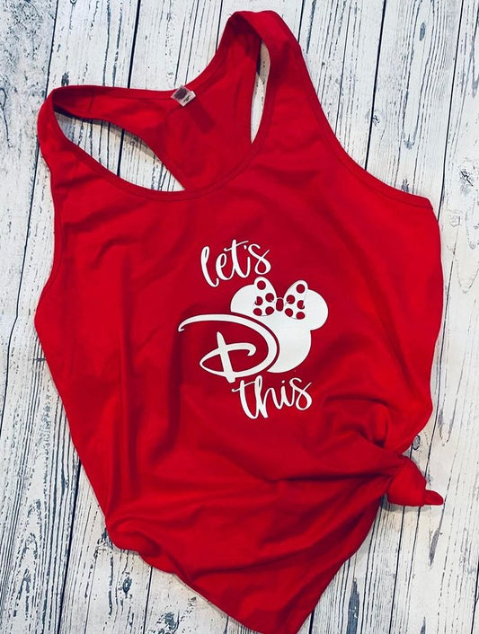 Lets Do This work out tank, 26.2 minnie tank, rundisney tank, running tank, yoga tank, rundisney minnie tank, Minnie Mouse, Disney run