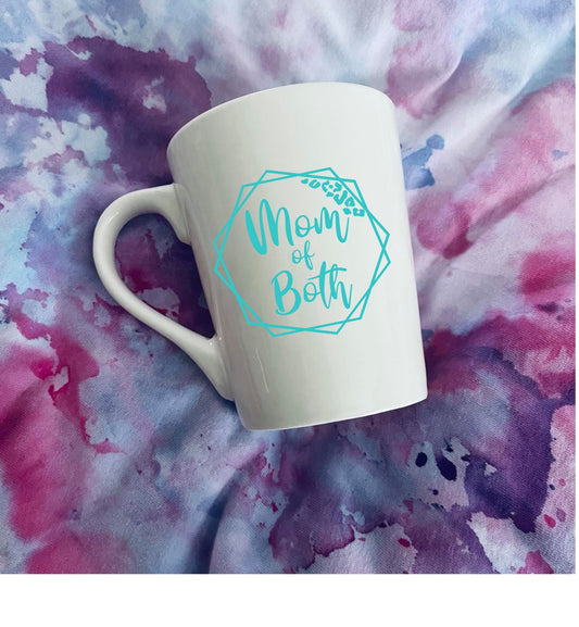 Mom of both mug, mothers day gifts for mom, personalized gifts for mom, boy girl mom, coffee cups for moms,