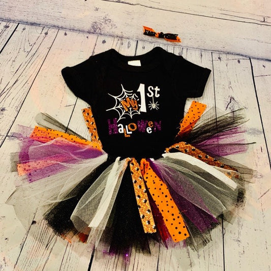 1st Halloween outfit, first Halloween baby girl outfit, newborn Halloween girl outfit, baby's first Halloween, baby girl first Halloween